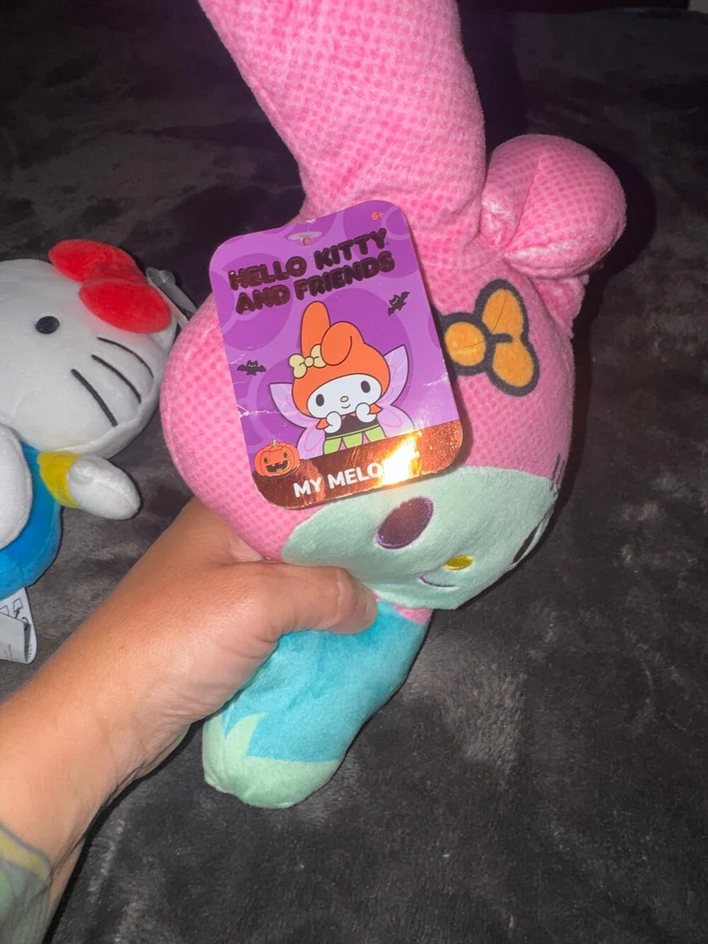 Sanrio Hello Kitty and Friends My Melody Plush Soft Toy Pink Blue